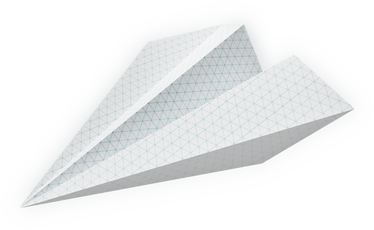 3D Surrealism Paper Airplane